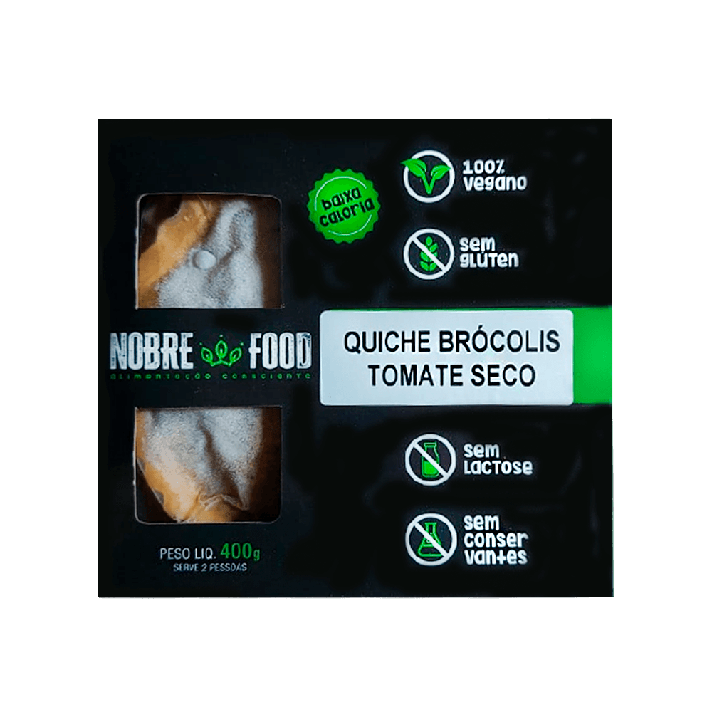 Quiche Brócolis Tomate Seco 400g Nobre Food