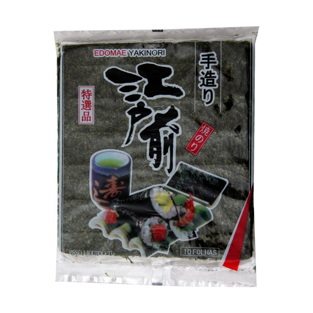 Alga Marinha Yakinori Edomae 10 Folhas 25g Seiwa