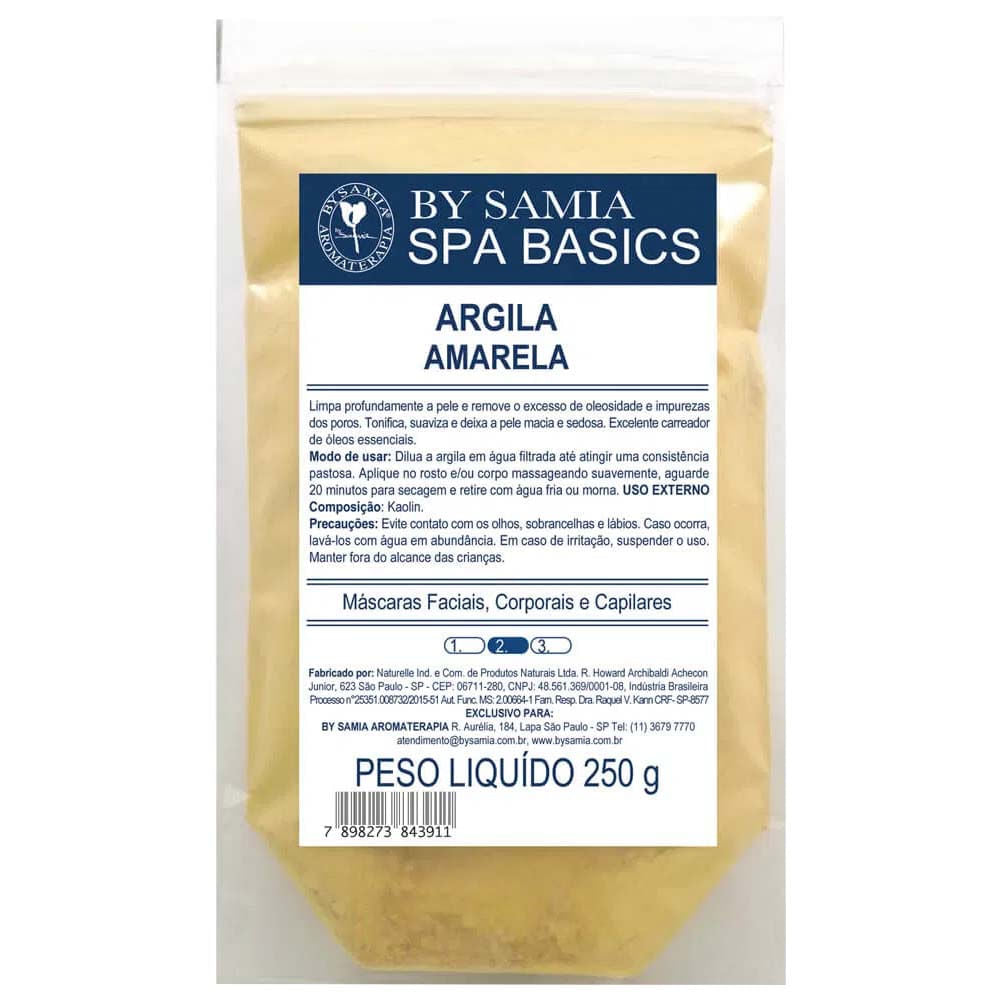 Argila Amarela 250g By Samia