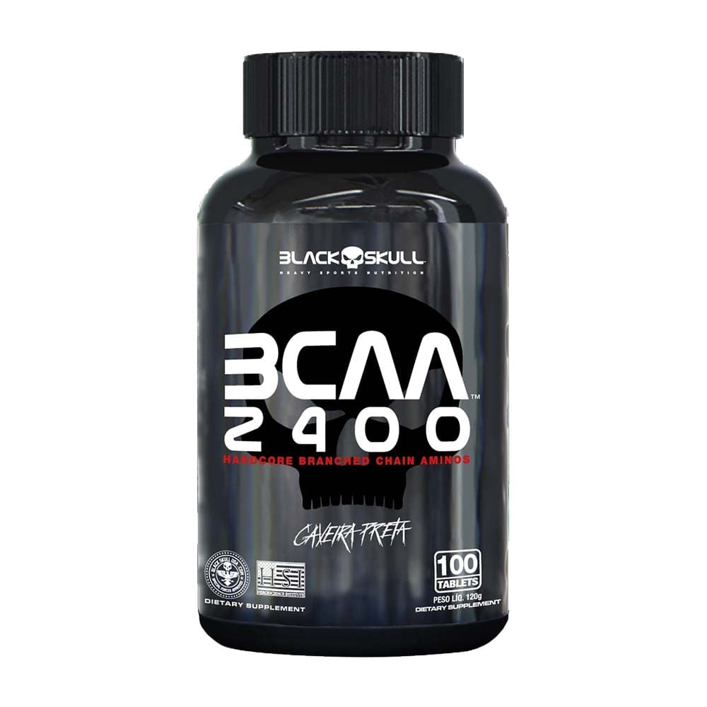 BCAA 2400 100 Tablets Black Skull