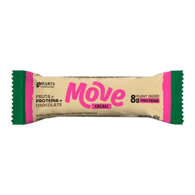 Barra de Proteína Move Cacau 40g Harts Natural