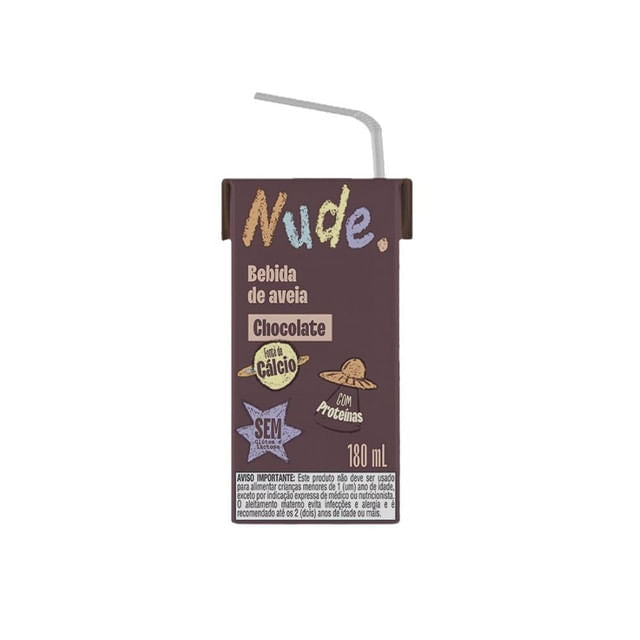 Bebida de Aveia Orgânica Kids Sem Glúten com Chocolate 180ml Nude