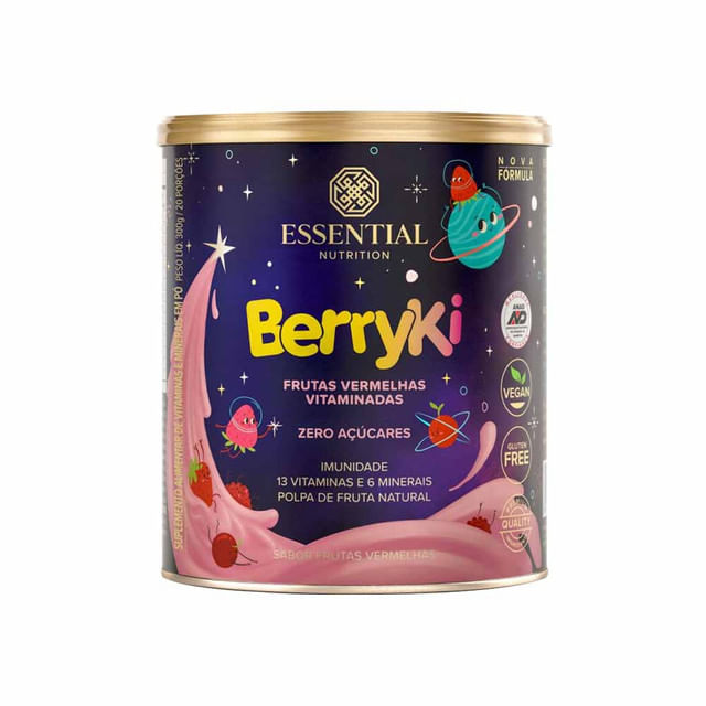 BerryKi Sabor Frutas Vermelhas 300g Essential Nutrition