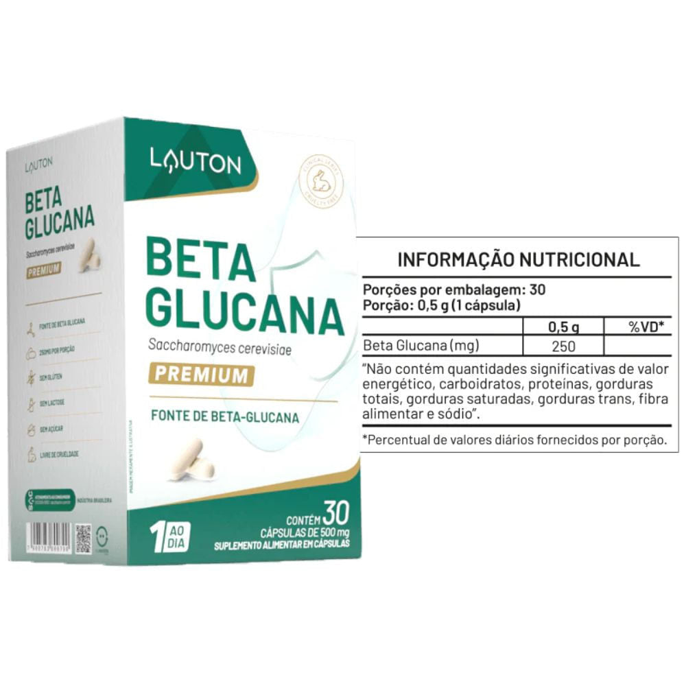 Beta Glucana 30 Cápsulas Lauton