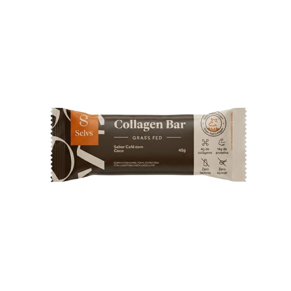 Collagen Bar Cafe com Coco 45g Selvs