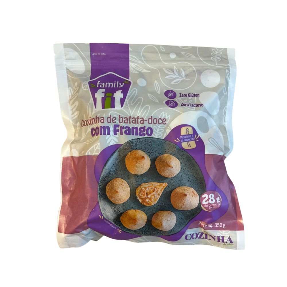 Coxinha de Batata Doce com Frango 350g Family Fit