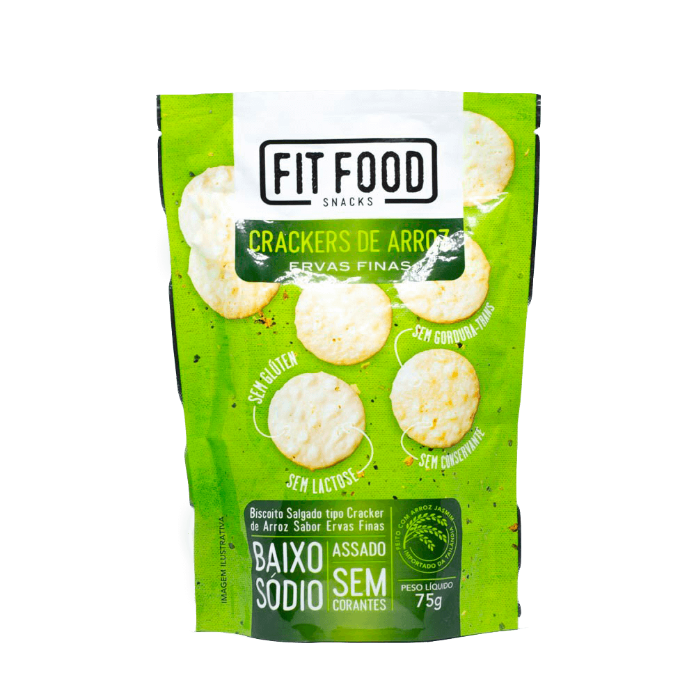 Crackers de Arroz Ervas Finas 75g Fit Food