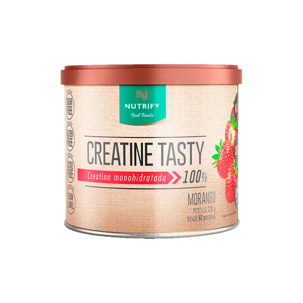 Creatina-Monohidratada-Creatine-Tasty-Morango-210g-Nutrify