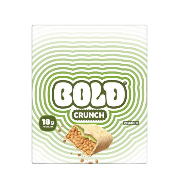 Barrinha de Proteína Bold Crunch Pistache 12x60g