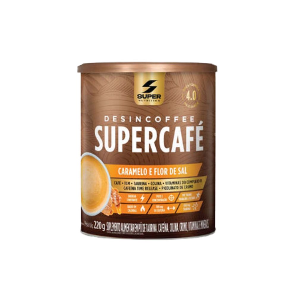 Desincoffee Supercafé Caramelo e Flor de Sal 220g Super Nutrition