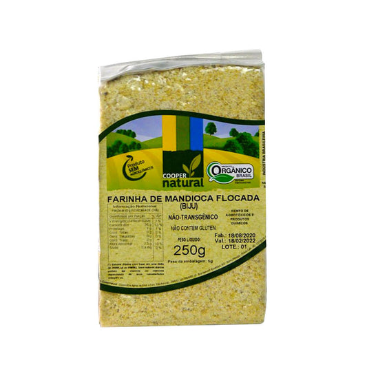 Farinha de Mandioca Flocada Orgânico 250g Coopernatural