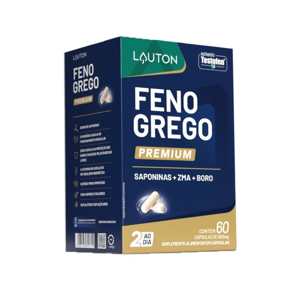 Feno Grego Premium 60 Cápsulas Lauton