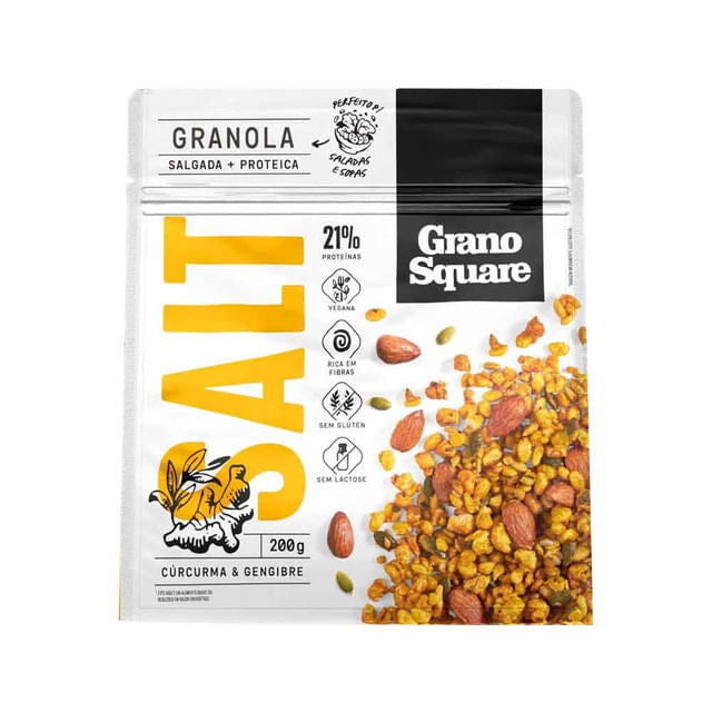Granola Salgada com Cúrcuma e Gengibre 200g Grano Square