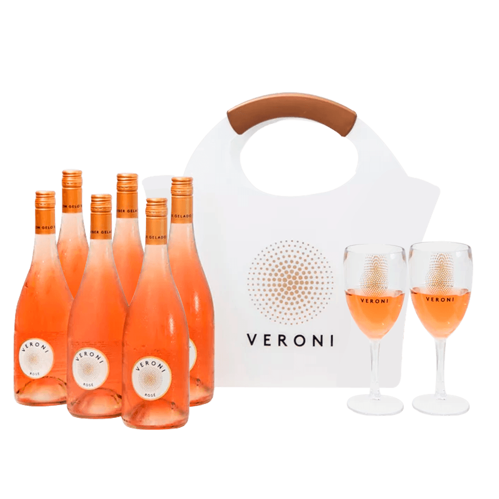 Kit Vinho Veroni Rosé
