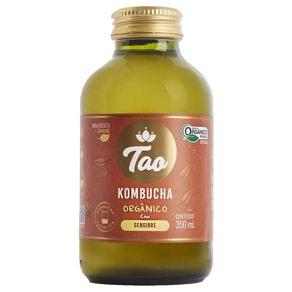 Kombucha Orgânico Gengibre 350ml Tao