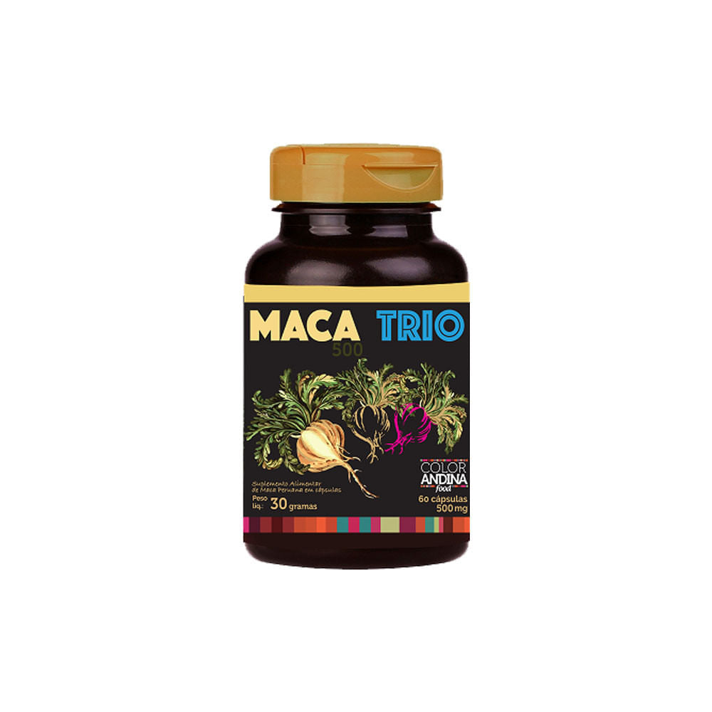 Maca Peruana Trio 60 Cápsulas Color Andina