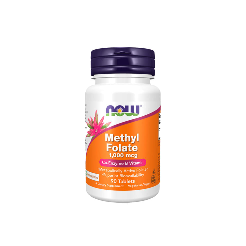Metilfolato-1000mcg-90-Tabletes-Now-Foods