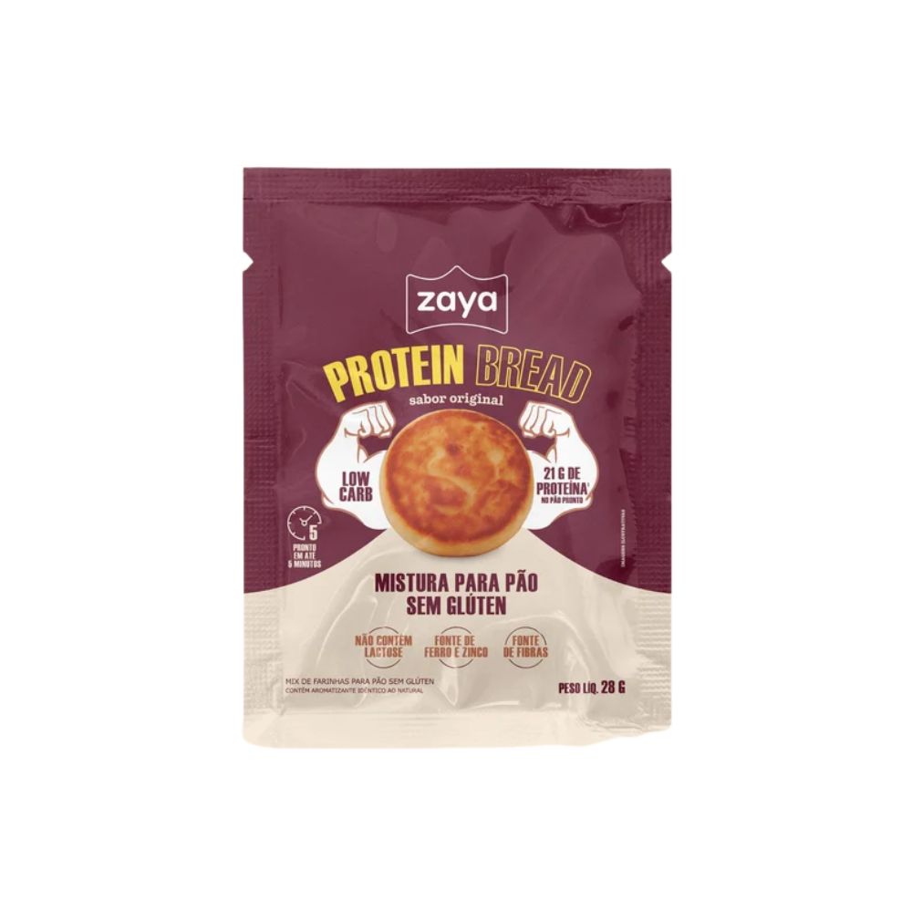Mistura Para Pão Low Carb Proteico Sabor Original 28g Zaya