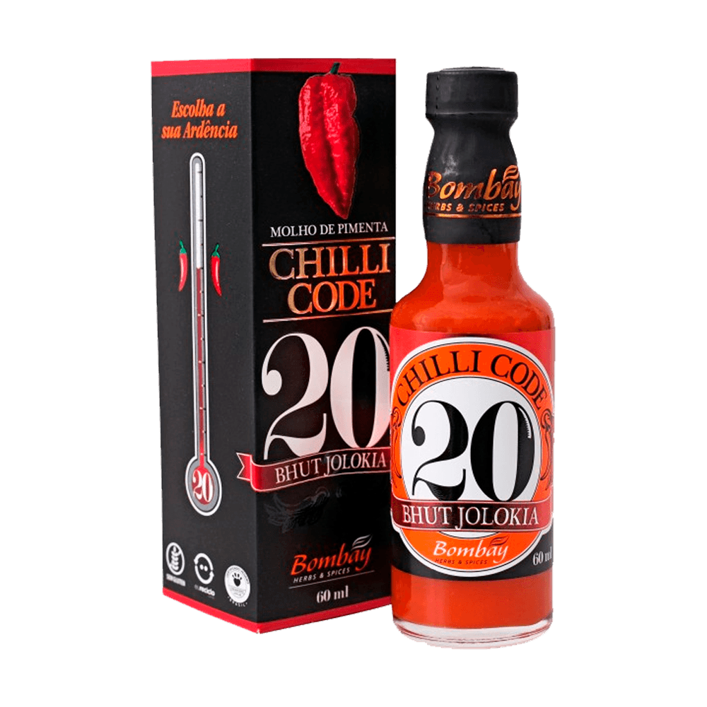 Molho de Pimenta Bhut Jolokia 60ml Bombay
