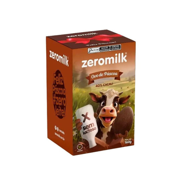 Embalagem-do-Ovo-de-Pascoa-Vegano-Zeromilk-40--Cacau-com-ilustracao-de-uma-vaca-segurando-chocolate-e-um-leite-sem-lactose-em-cenario-rural.