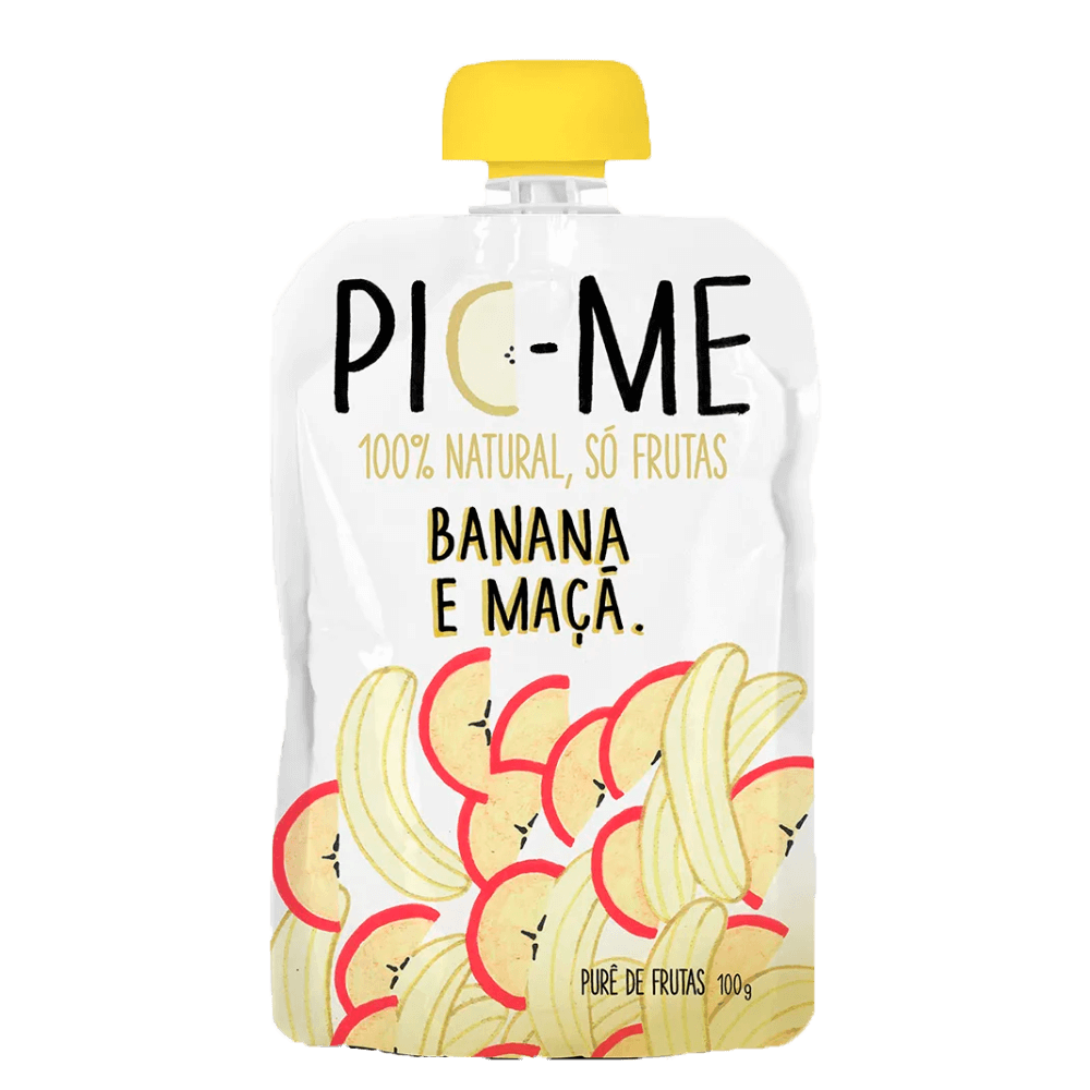 Purê de Frutas Banana e Maçã 100g Pic-Me