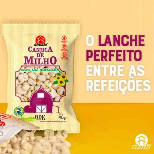 Pipoca de Canjica Salgada Okoshi - 40g