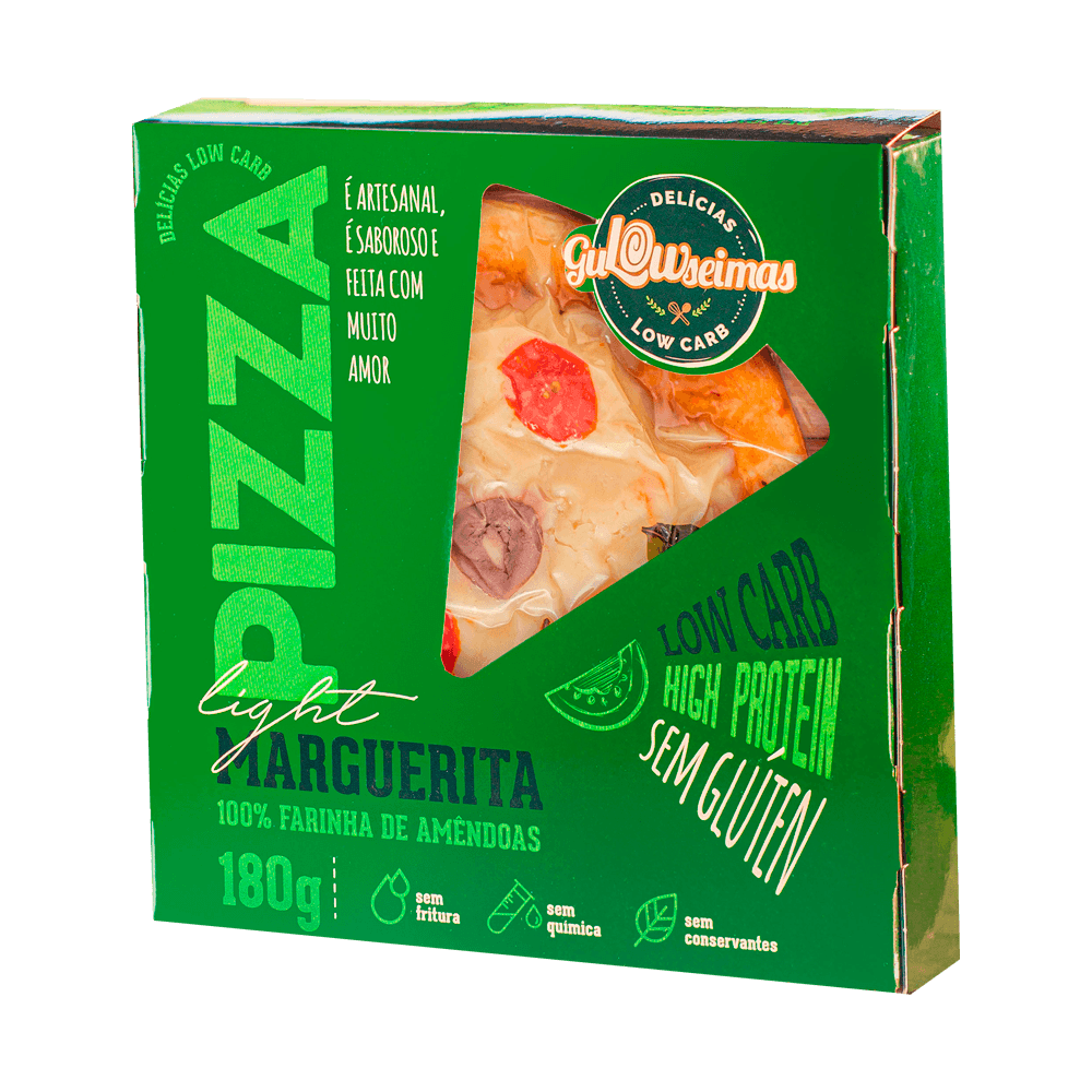 Pizza Ligth Low Carb Marguerita 180g Gulowseimas
