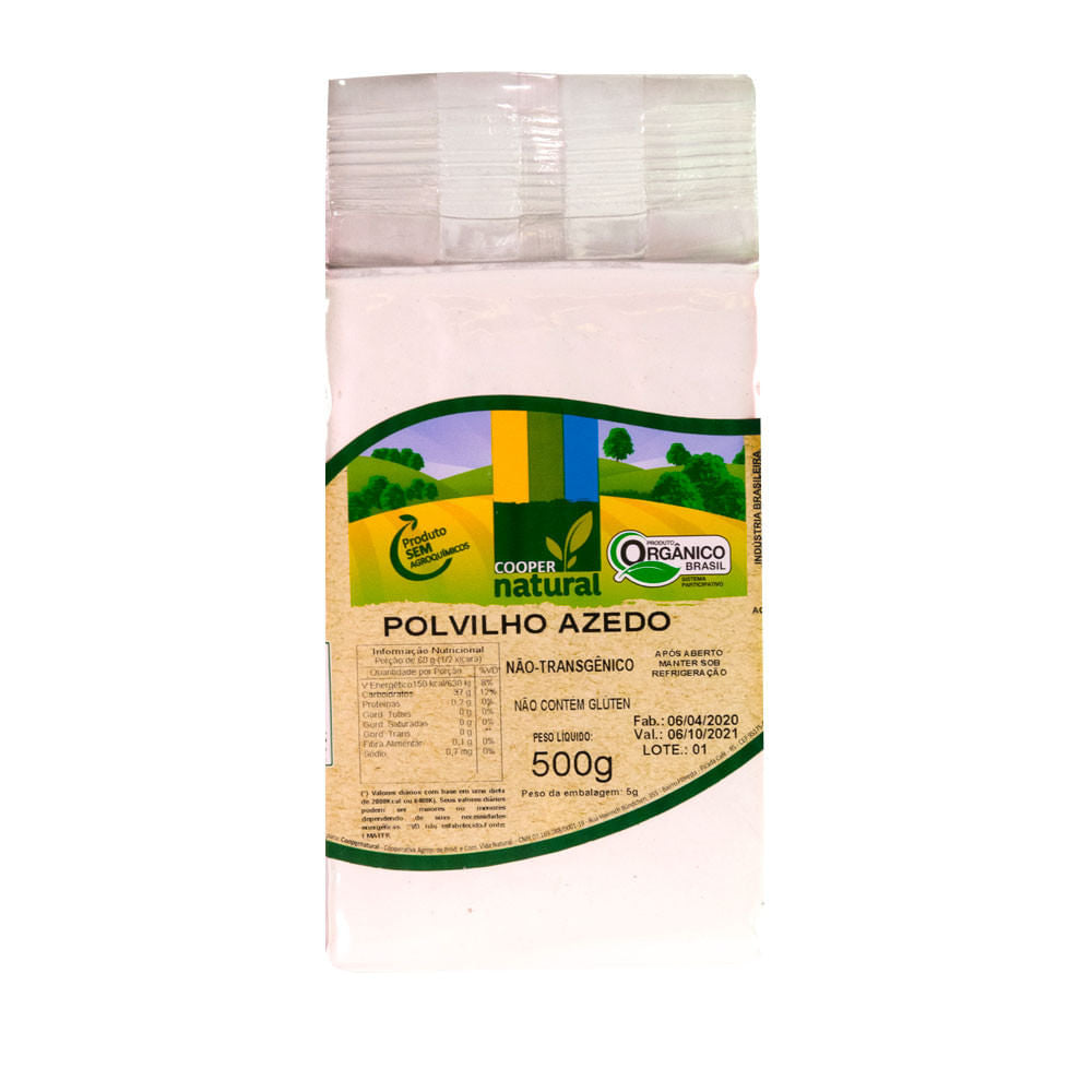 Polvilho Azedo Orgânico 500g Coopernatural