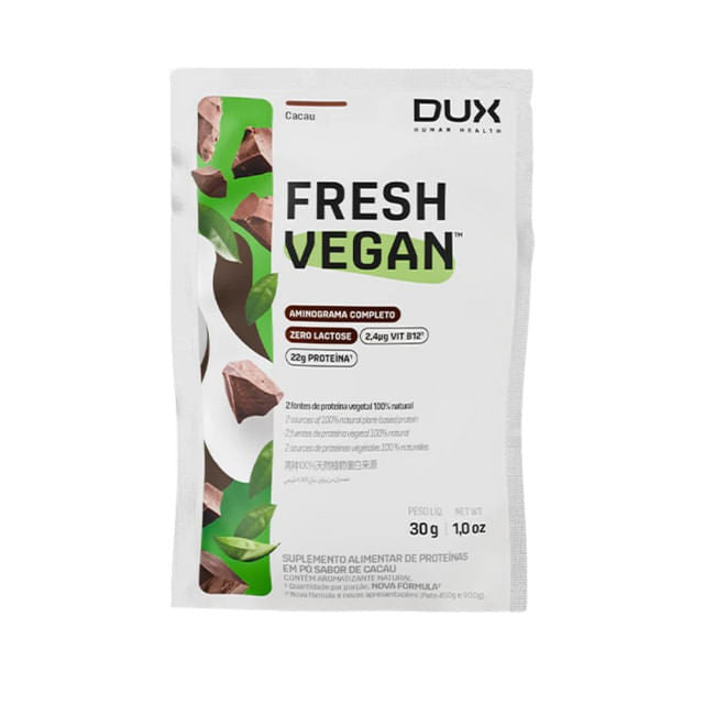 Proteína Vegetal FreshVegan Cacau 30g DUX Human Health