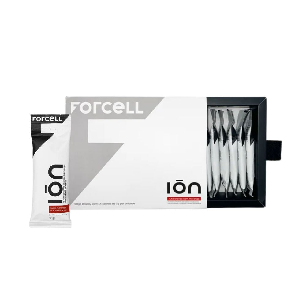 Repositor de Eletrólitos ION Chá Branco com Morango Caixa com 14x7g Forcell