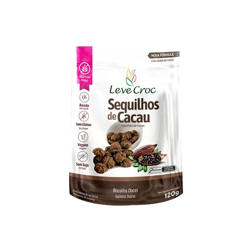Sequilhos de Cacau 120g Leve Croc