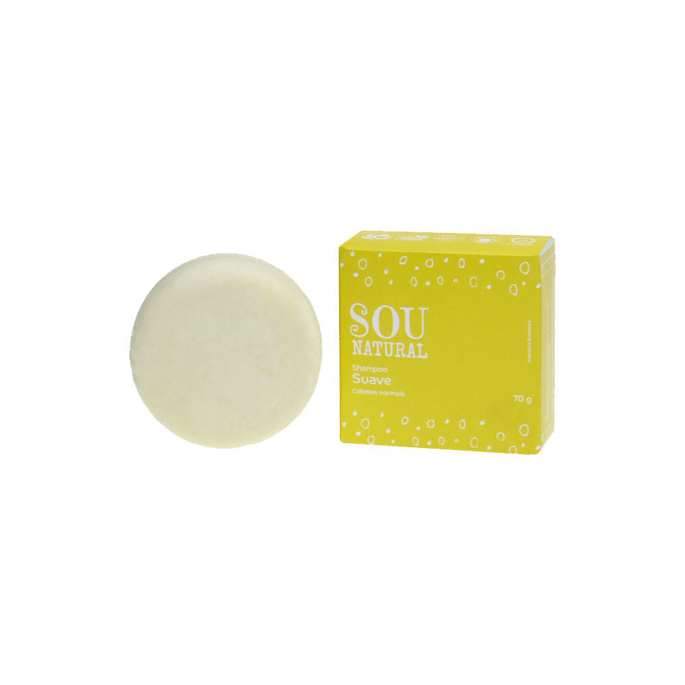 Shampoo Sólido Suave Cabelos Normais 70g Sou Natural