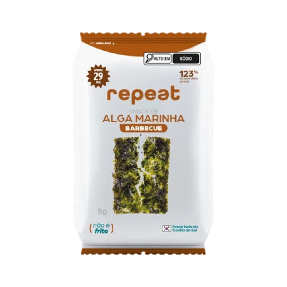 Snack de Alga Marinha Barbecue 5g Repeat