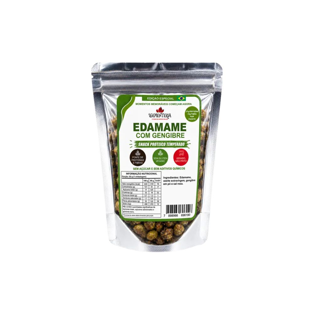 Snack de Edamame com Gengibre 50g A Sementeria