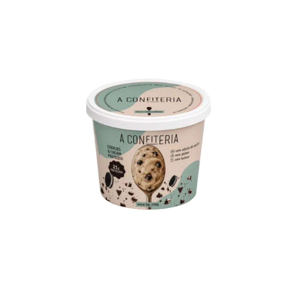 Sobremesa Cookies e Cream Proteico 150g A Confiteria
