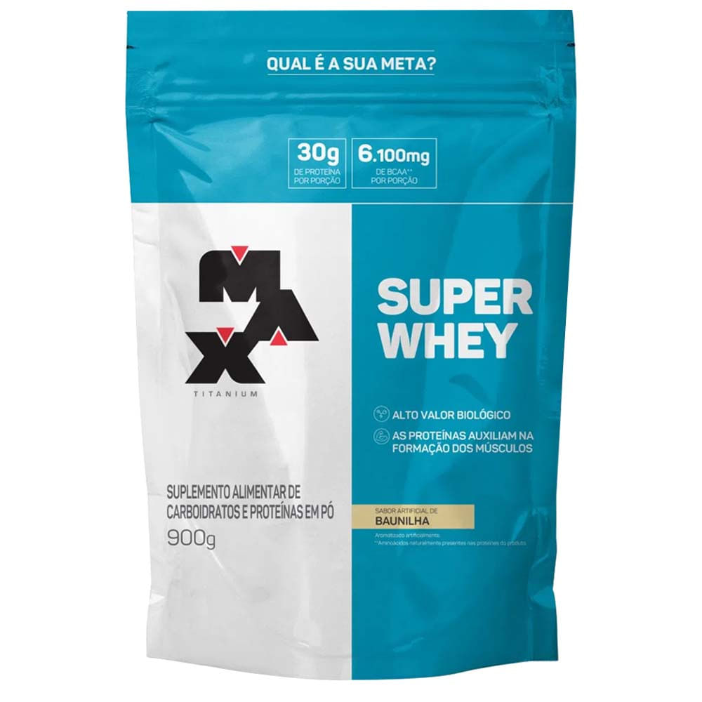 Super Whey Baunilha Refil 900g Max Titanium