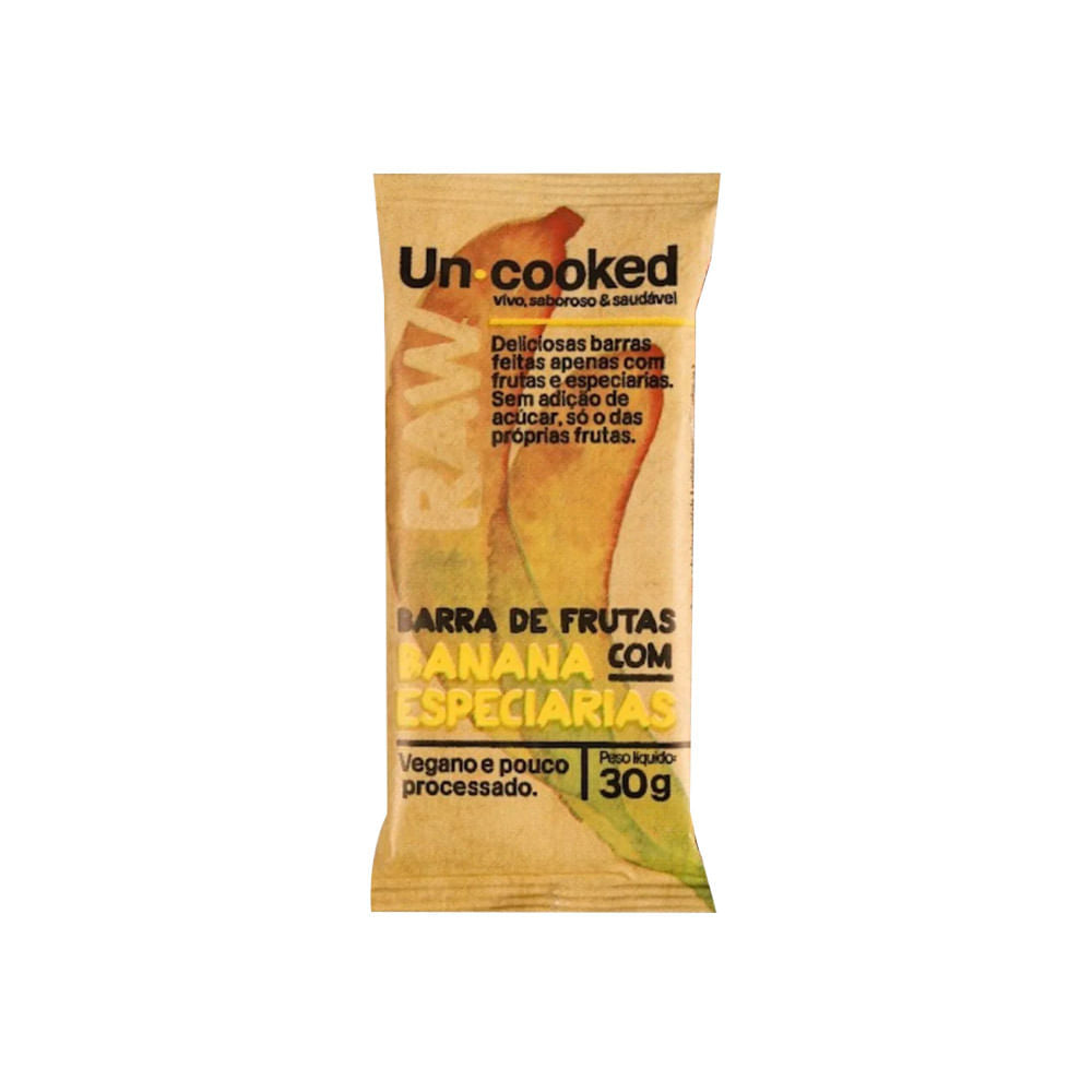 Barra de Banana com Especiarias 30g Uncooked