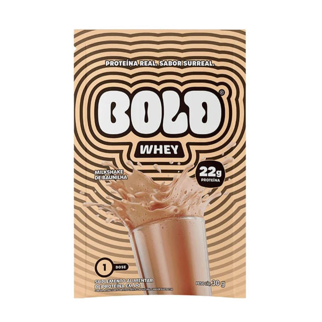 Whey 3W Milkshake de Baunilha Sachê 30g BOLD