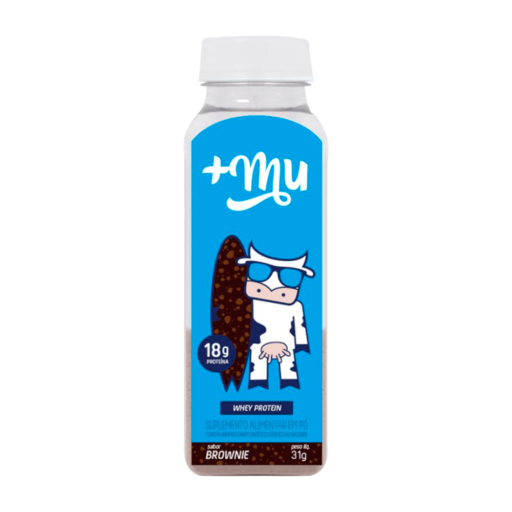 Whey Concentrado Brownie Garrafinha 31g +Mu