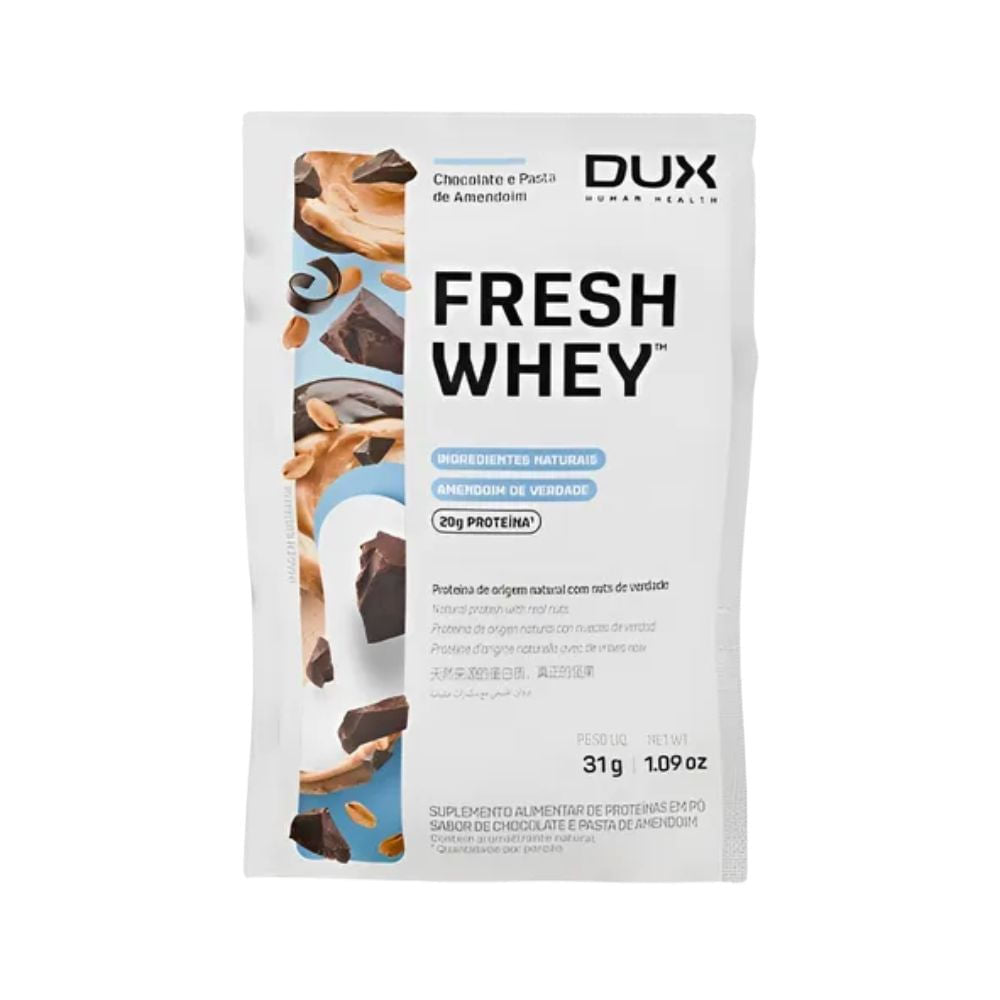 Whey Protein FreshWhey Chocolate e Pasta de Amendoim 31g DUX Human Health