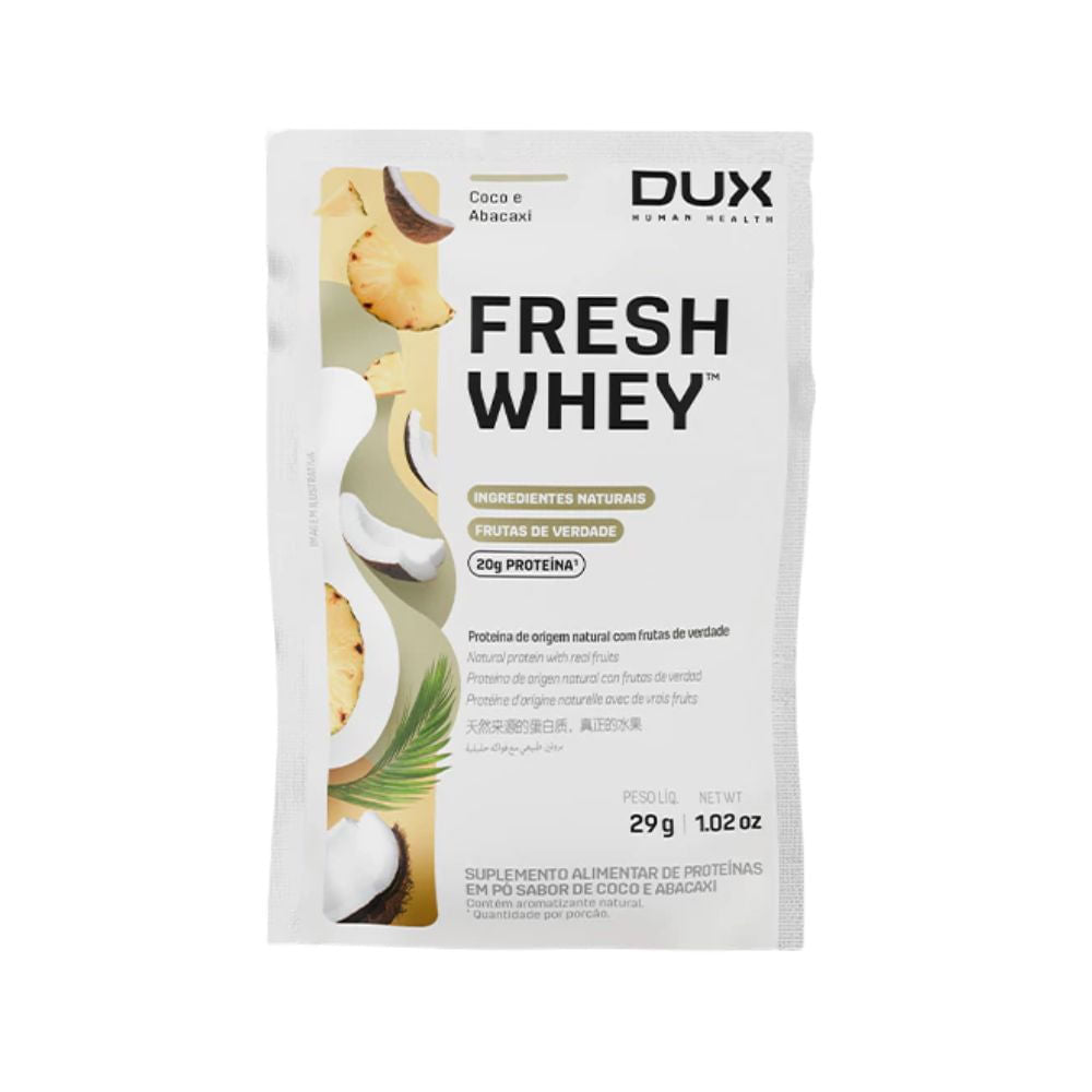 Whey Protein FreshWhey Coco e Abacaxi 29g DUX Human Health