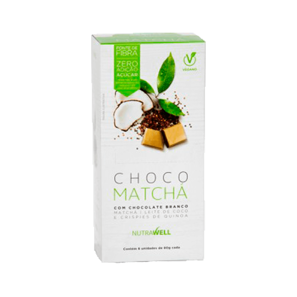 Choco Matchá Branco 80g Nutrawell