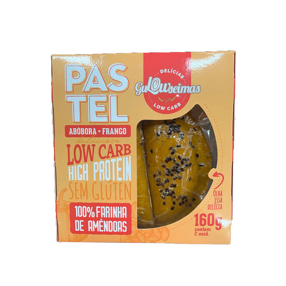 Pastel Low Carb Abóbora e Frango 160g Gulowseimas