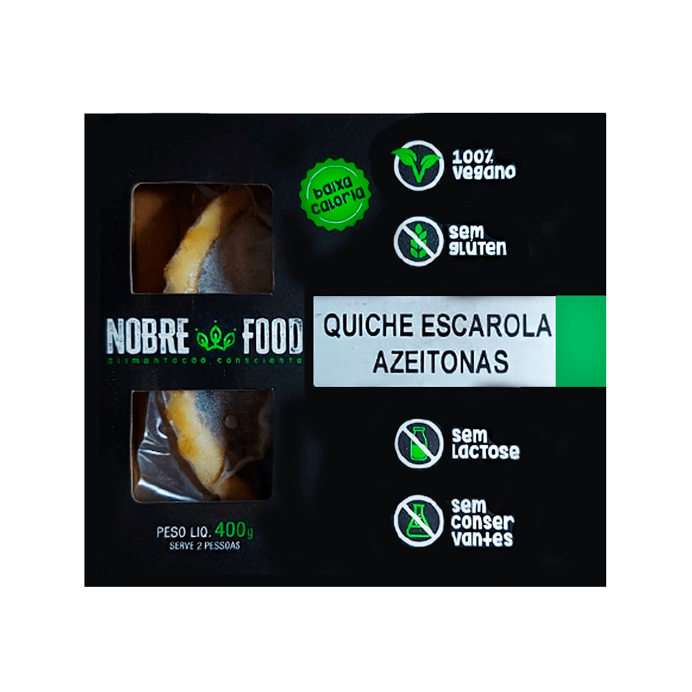 Quiche Escarola Azeitonas 400g  Nobre Food