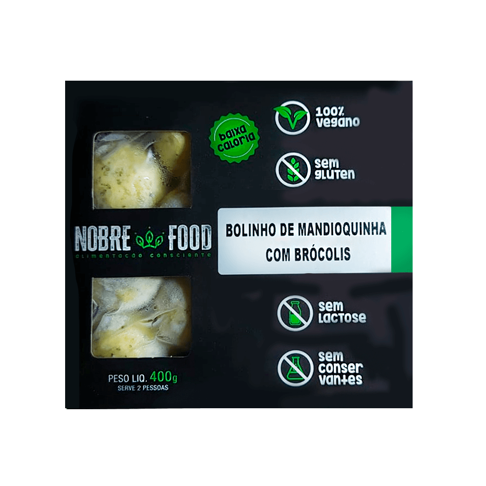 Bolinho de Mandioquinha com Brócolis 400g  Nobre Food