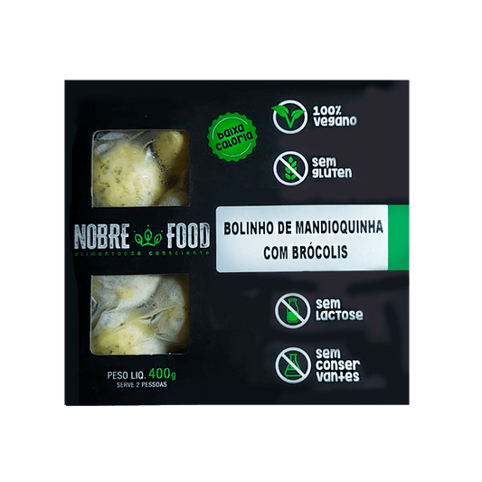 Bolinho de Mandioquinha com Brócolis 400g  Nobre Food