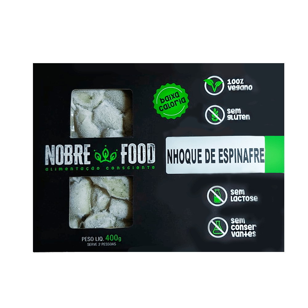 Nhoque de Espinafre 400g  Nobre Food