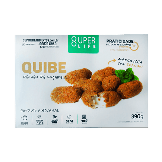 Quibe de Frango com Muçarela 390g  Super Life