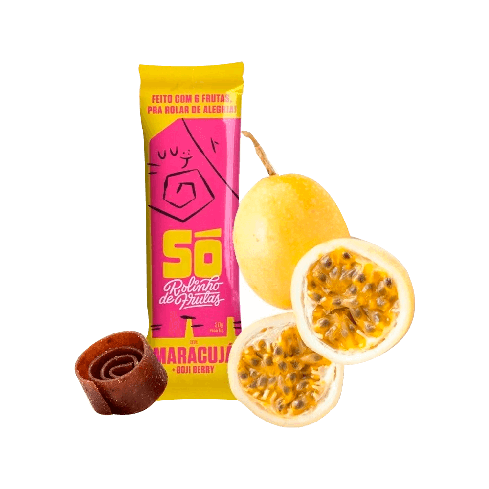 Rolinho de Fruta com Maracujá e Gojiberry 20g Só Snacks