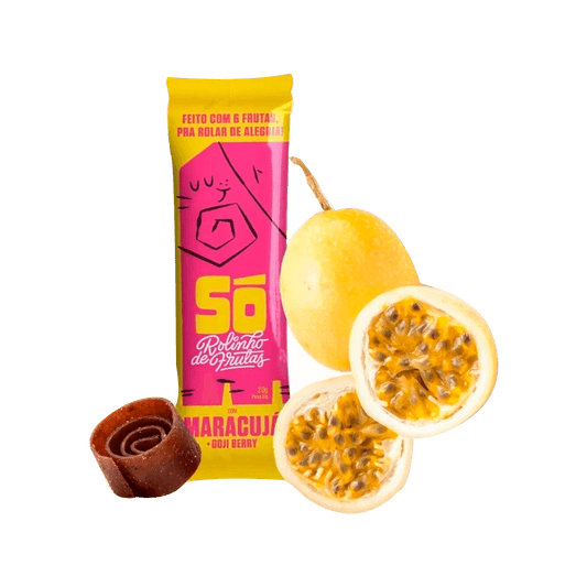 Rolinho de Fruta com Maracujá e Gojiberry 20g Só Snacks